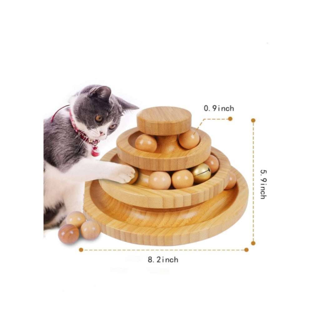 The Whirlwind Track: An Interactive Wooden Maze for Curious Cats