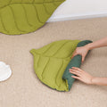 NNEDSZ 1 Pcs Green Leaf-Shaped Pet Sleeping Mat - Durable Dog Floor Pad & Cat Bed for Sleeping and Playtime