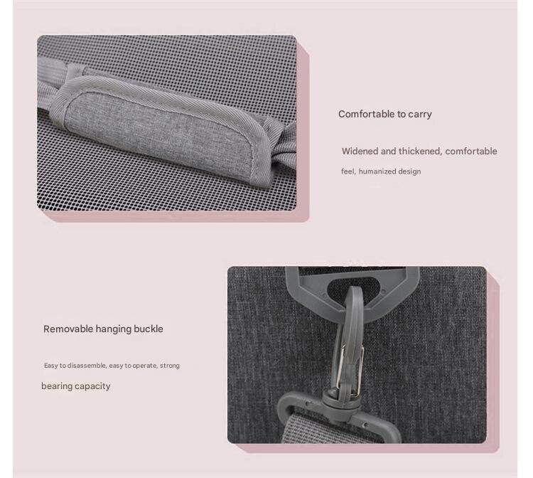 NNEDSZ Black Portable Pet Travel Carrier Bag - Foldable, Durable, and Comfortable for Small Dogs & Cats 45cmx30cmx30cm