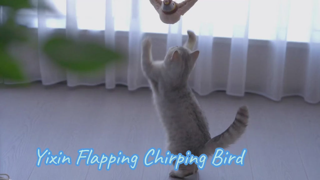 Lifelike Fluttering Bird Toy - The Ultimate Interactive Fun for Curious Cats!