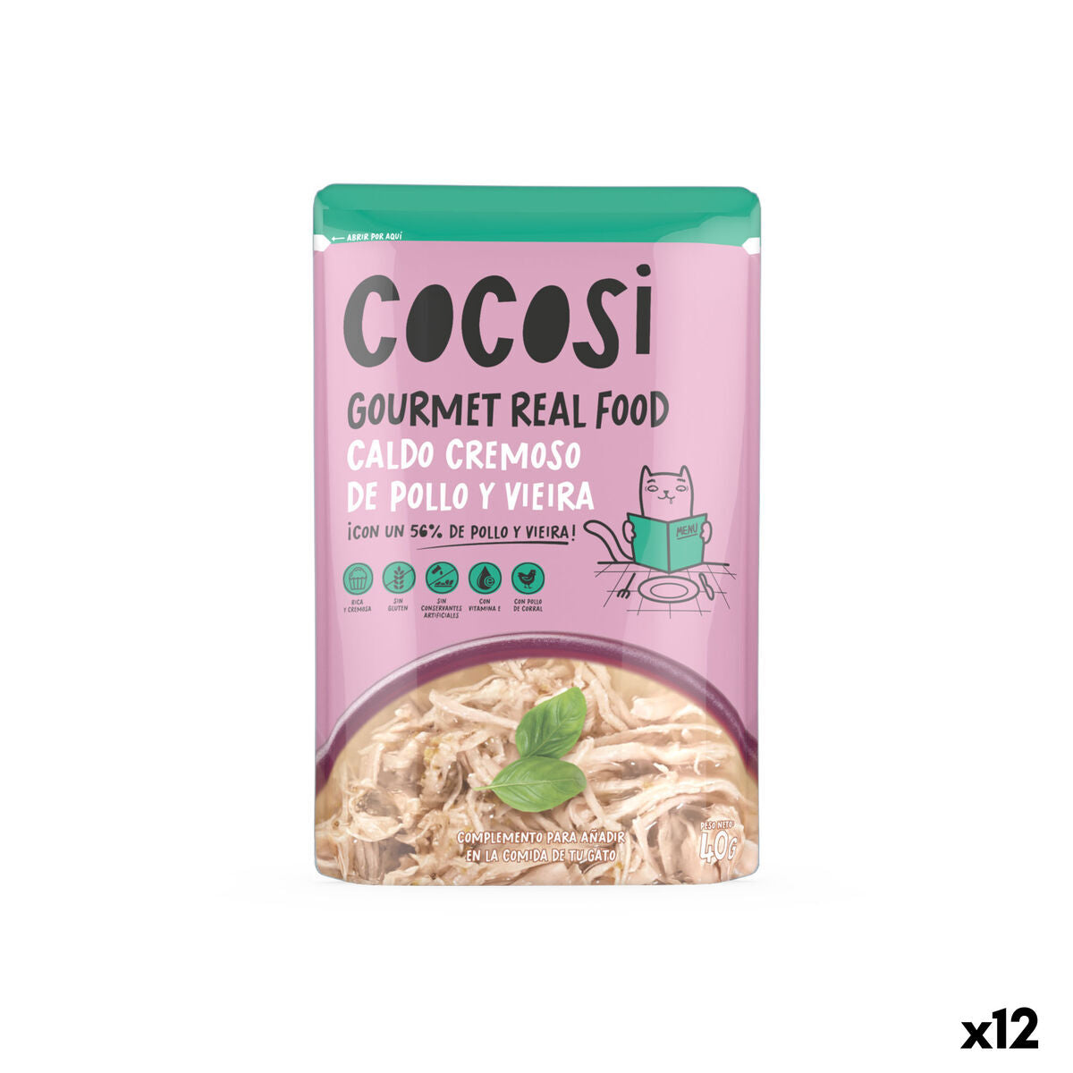 Cat food Cocosi Gourmet Real Food 40 g 12 Units-0
